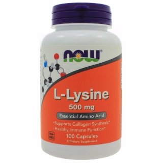 Аминокислоты NOW Lysine 500мг 100 капсул