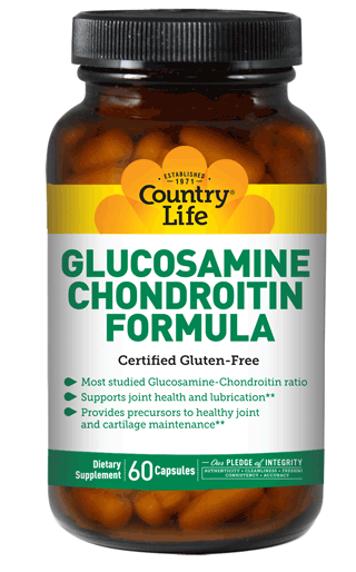 COUNTRY LIFE GLUCOSAMINE/CHONDROITIN FORMULA 60 капсул
