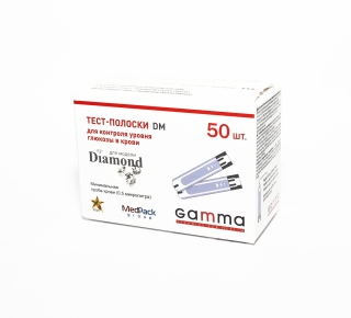 Тест-полоски GAMMA (Гамма) DM - 50шт