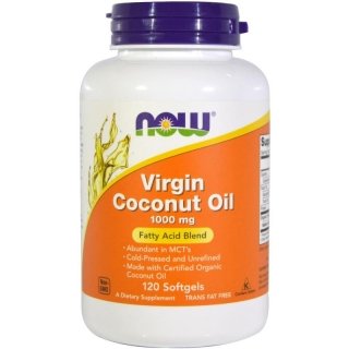 NOW Virgin Coconut Oil 1000мг 120 капсул
