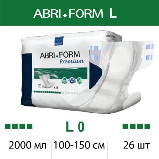 Подгузники для взрослых ABRI-FORM L0 2000мл, 100-150см, 26шт