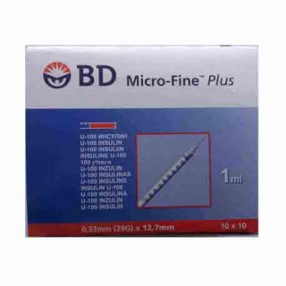 Шприц инсулиновый BD Micro-Fine+ 1,0мл 29G*12,7мм 100шт