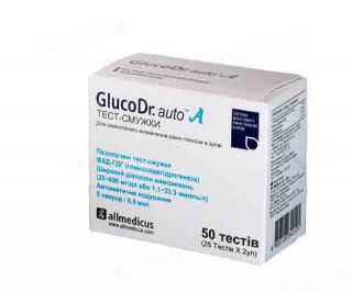 Тест-полоски GlucoDr auto AGM 4000 (ГлюкоДоктор) - 50 шт